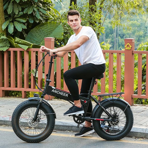 Ancheer Folding Electric Bike With 20 Inch Fat Tire Container Image 1 600x600 