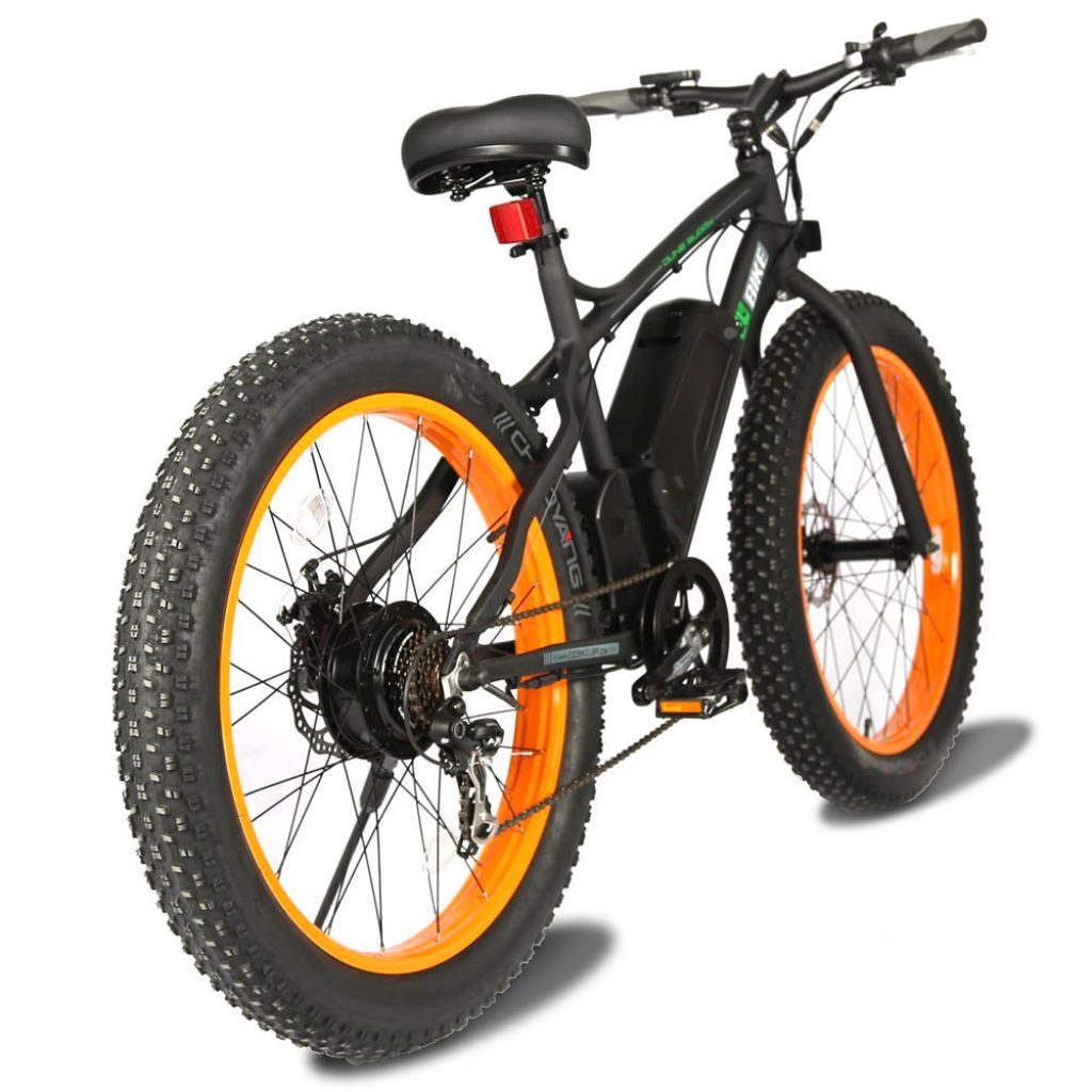 Ego Bike 26" Fat Tire Snow Beach Mountain electric Bicycle 500W GearScoot