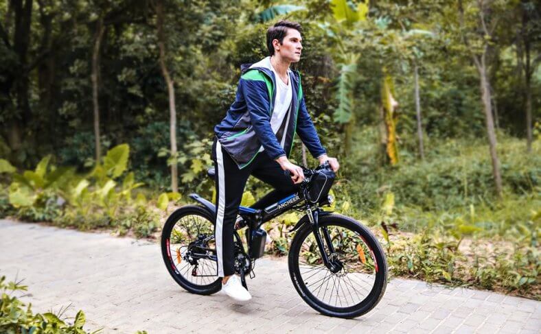ancheer electric folding mountain bike