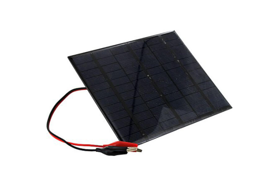 solar panel with alligator clips