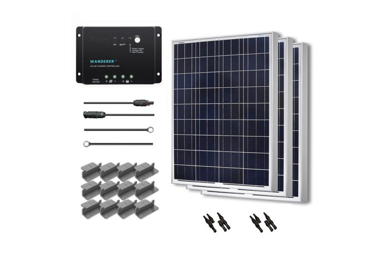 Renogy Solar Panel Starter Kit 300W with 3 100W Poly Solar Panel ...