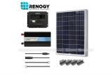 100 Watt Solar Panel System 100W Watts Poly Inverter Off Grid 12 Volt RV Boat