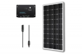 Renogy Solar Panel Kit: 100W Monocrystalline 12V Solar Panel, 30A Charge Controller, MC4 Adapter Kit