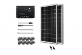 Renogy 200W 12V Solar Panel Monocrystalline Off Grid Starter Kit with 30A Wanderer Charger Controller