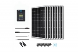 Renogy 800W 24V Solar Panel Monocrystalline Off Grid Starter Kit with 40A Rover MPPT Charger Controller