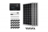 Renogy 400W 12V Solar Panel Monocrystalline Off Grid Starter Kit with 30A Wanderer Charger Controller