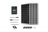 Renogy 600W 24V Solar Panel Monocrystalline Off Grid Starter Kit with 40A Rover MPPT Charger Controller