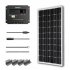 Renogy 100W 12V Solar Panel Polycrystalline Off Grid Battery Charging for RV/Boat/Cabin Applications