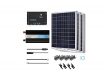 Solar Panel Complete 300 Watts Poly Kit with Inverter Off Grid 12 Volt RV Boat